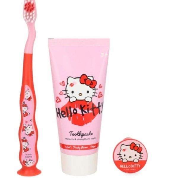 Hello Kitty - Kit brosse à dent + dentifrice