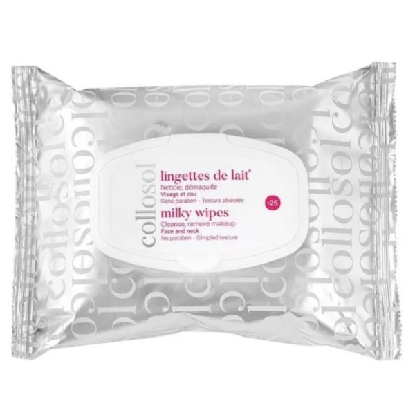Collosol - Lingettes de lait visage & cou x25