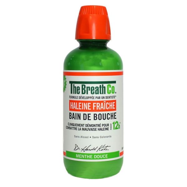 The breath co - Bain de bouche haleine fraîche menthe douce 500ml
