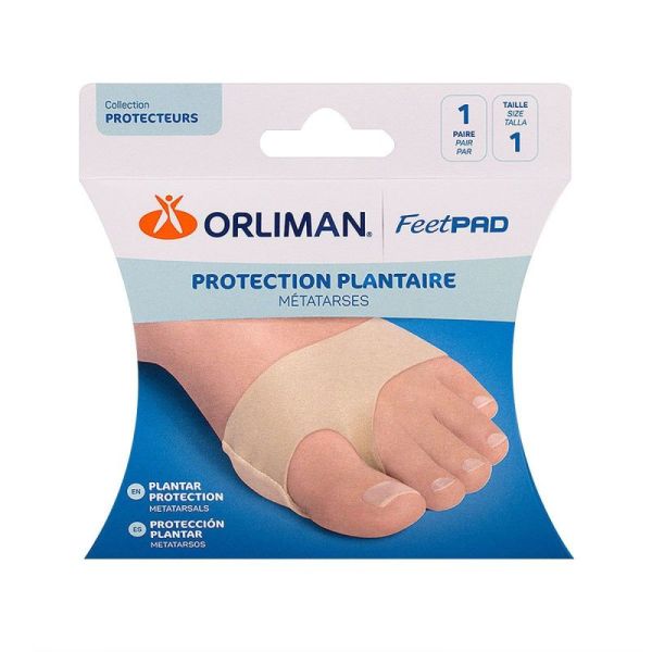 Feetpad 1 paire protection plantaire métatarses taille 1