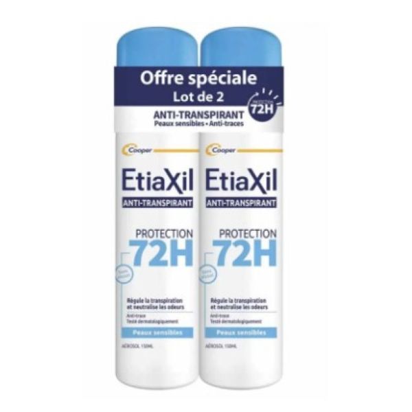 Etiaxil anti-transpirant lot de 2 aérosol 150ml