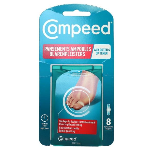 8 pansements ampoules orteils