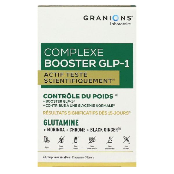 Complexe booster glp-1 contrôle du poids x60 comprimés sécables