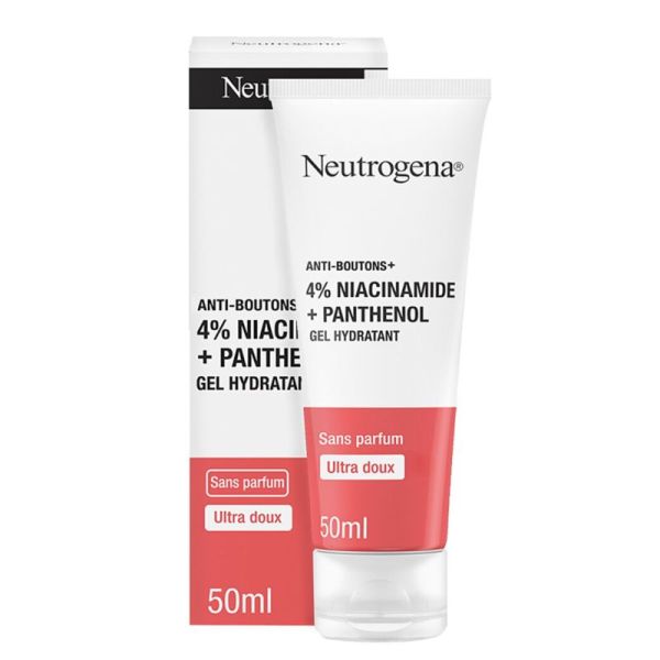 Neutrogena gel hydratant anti-bouton+ (50 ml) – 4% niacinamide & panthénol