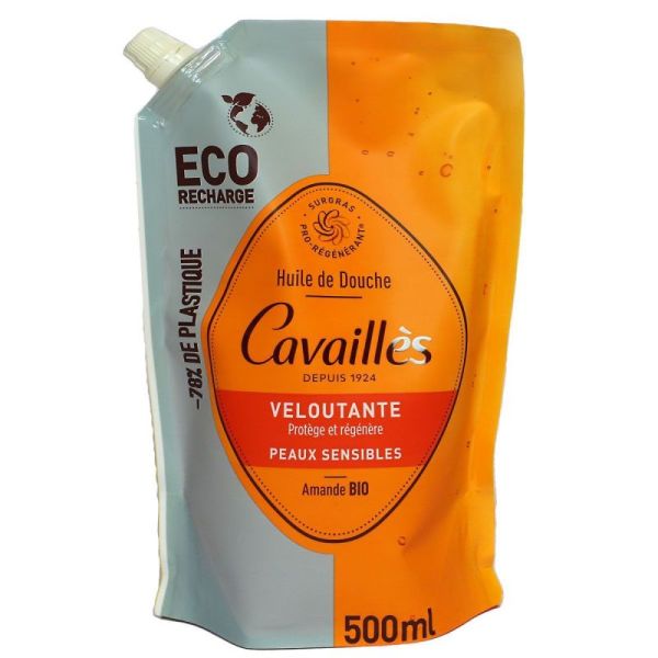 Rogé Cavaillès huile de douche veloutante éco recharge (500 ml)