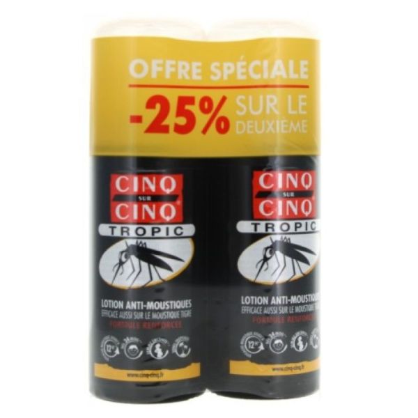 Cinq sur Cinq - Lotion anti-moustiques formule renforcée - LOT de 2
