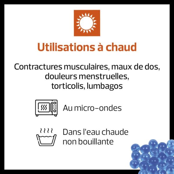 Actipoche coussin thermique zone ciblée microbilles
