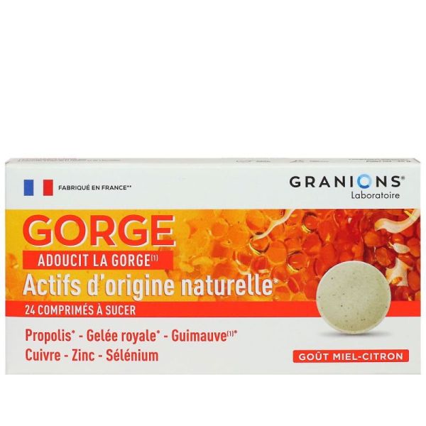 Granions pastilles à sucer pour la gorge x24