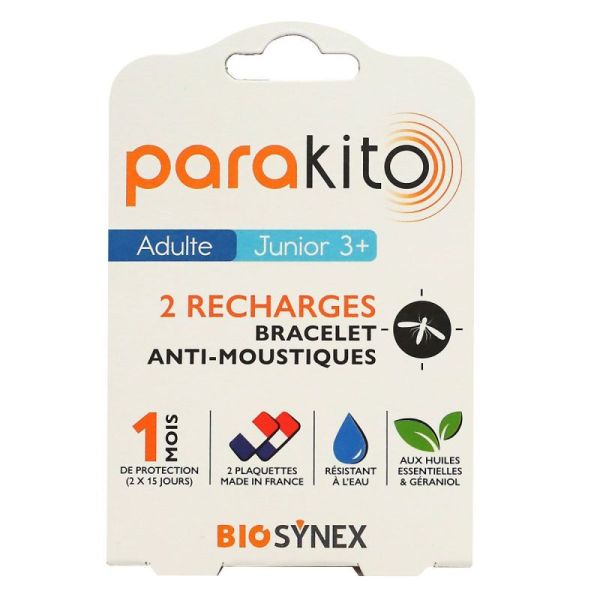 Para'Kito recharges bracelet anti-moustiques (lot de 2)