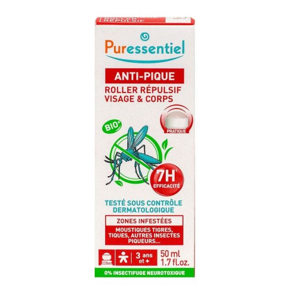Puressentiel roller anti-pique visage et corps (7 heures d'efficacité)