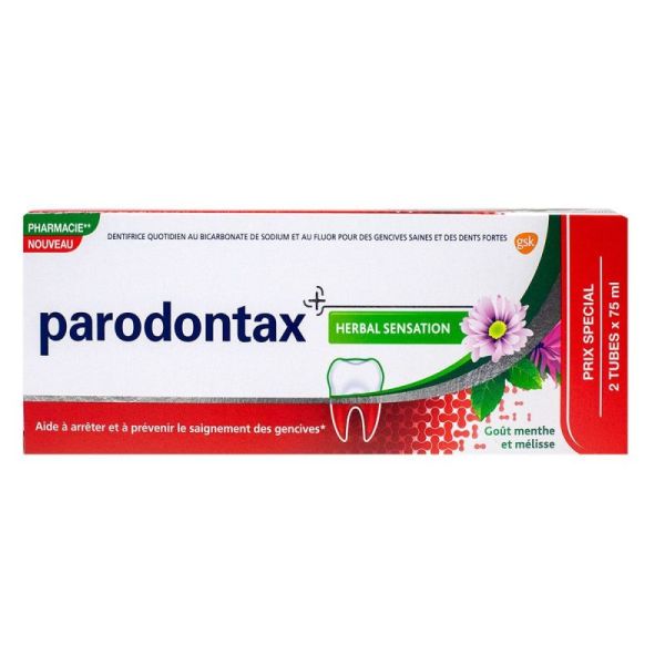 Parodontax dentifrice Herbal Sensation Lot de 2