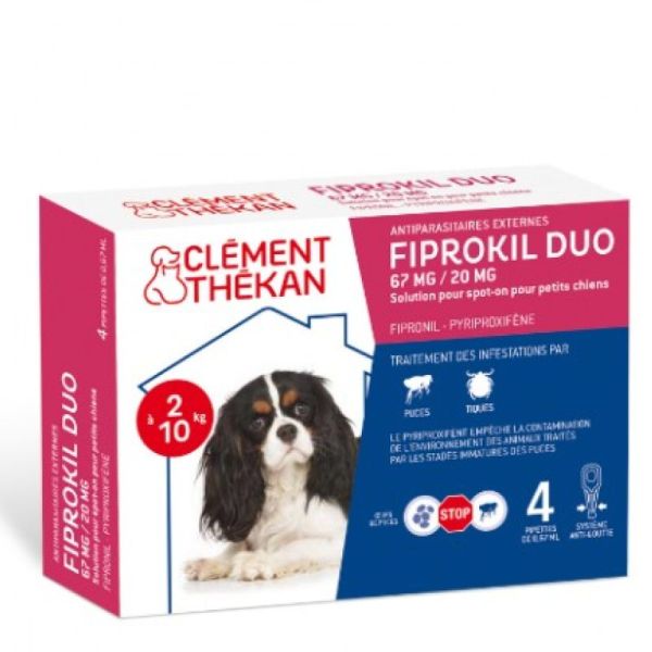 Clément Thékan - Fiprokil duo 67mg/20mg chien de 2 à 10kg