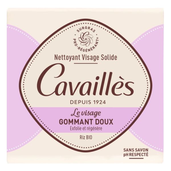 Rogé Cavaillès nettoyant visage solide gommant doux (70 g)