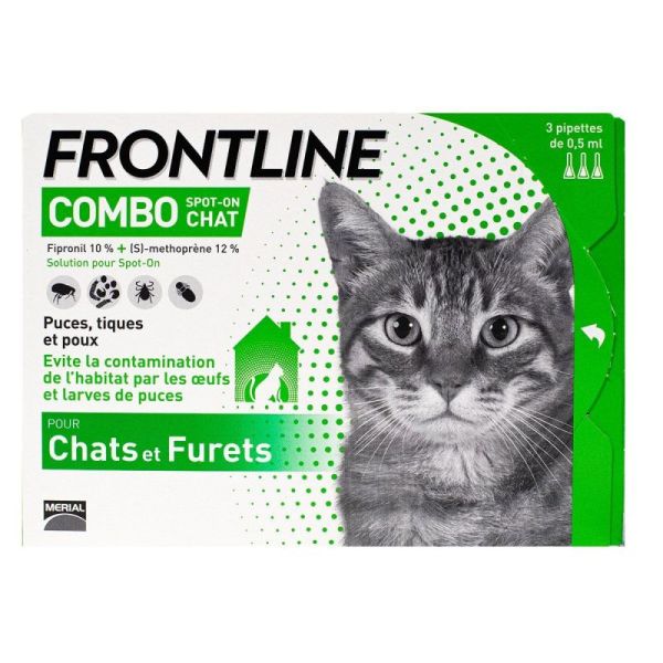 Frontline Combo pipettes pour chat (3 unités)