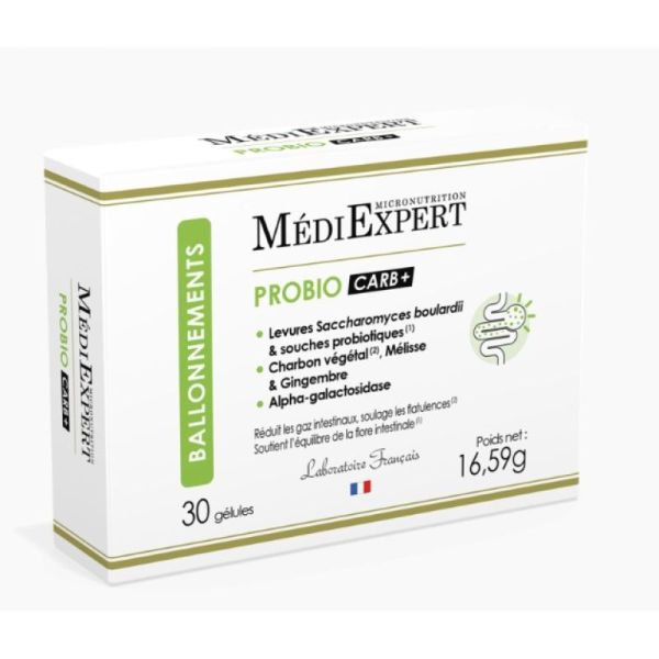 Mediexpert - Probio CARB+ ballonnements 30 gélules