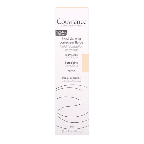 Avène fond de teint correcteur fluide Porcelaine N°1.0 (peaux très claires)