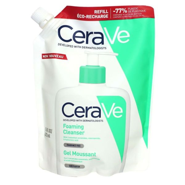 CeraVe - Gel moussant 473ml RECHARGE