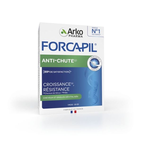 Forcapil comprimés anti-chute force et brillance (30 unités)