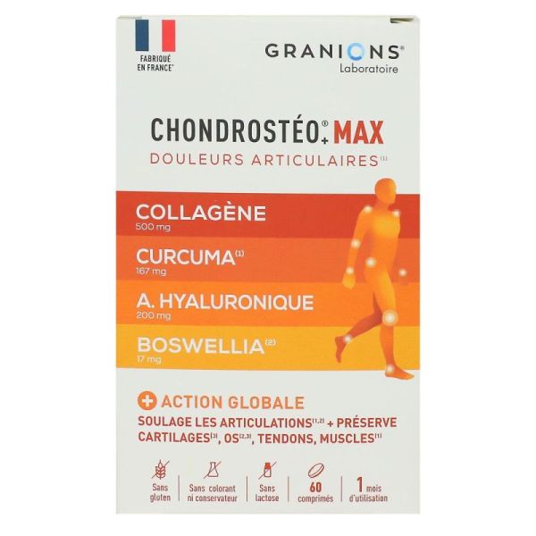 Chondrostéo Max douleurs articulaires 30 comprimés