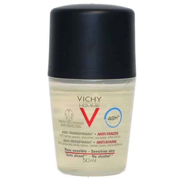 Vichy déodorant anti-transpirant roll-on 48H (50 ml)