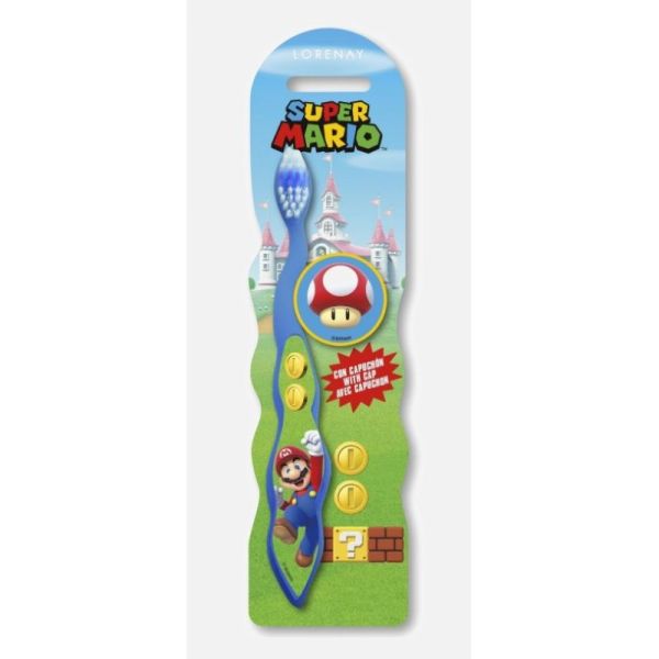 Brosse à dent Super Mario avec capuchon