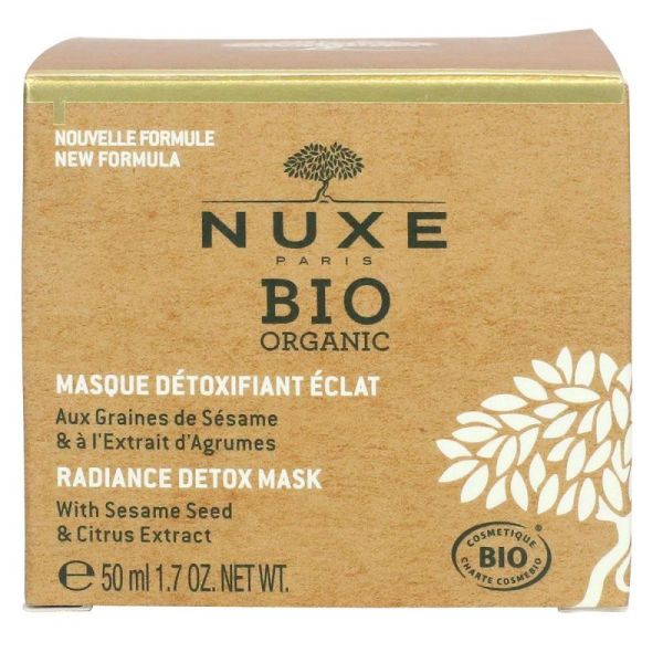 Bio Organic masque détoxifiant éclat au sésame (50 ml)