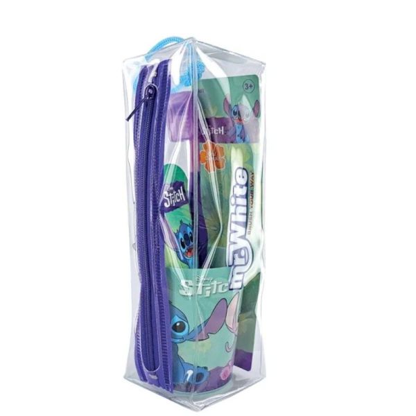 Trousse Stitch brosse à dents + dentifrice + gobelet