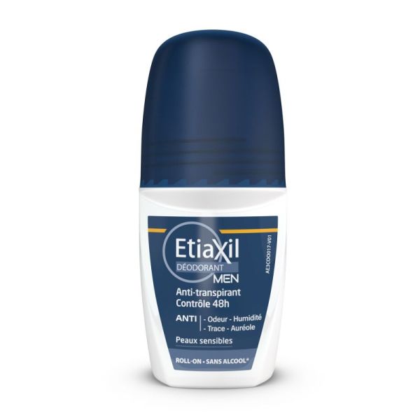 Etiaxil déodorant anti-transpirant homme 48h roll-on (50 ml)