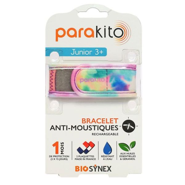 Para'Kito bracelet anti-moustiques rechargeable junior Tye & Die