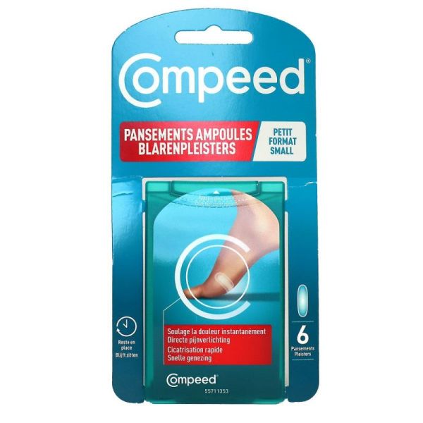 6 pansements ampoules petit format