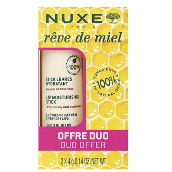 Nuxe - Rêve de miel stick lèvre OFFRE DUO