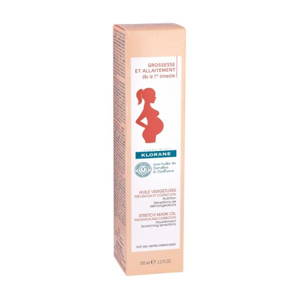 Klorane huile soin vergetures maman (100 ml)
