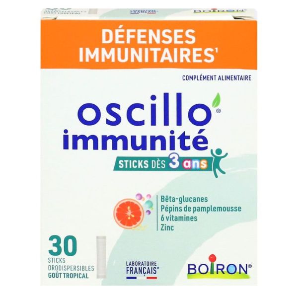 Boiron - Oscillo immunité sticks orodispersibles dès 3 ans