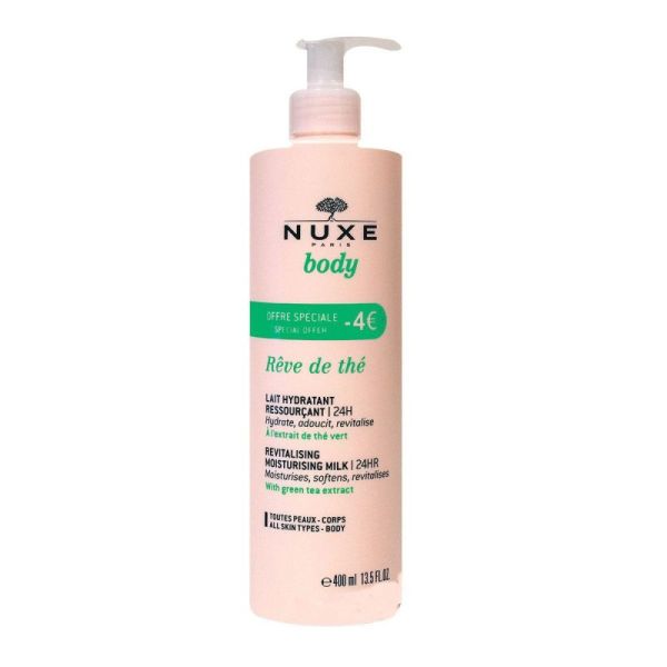Nuxe lait hydratant ressourçant au thé vert (400 ml)
