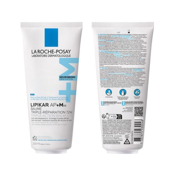 Lipikar AP+ MAX baume triple-réparation 72h 200ml