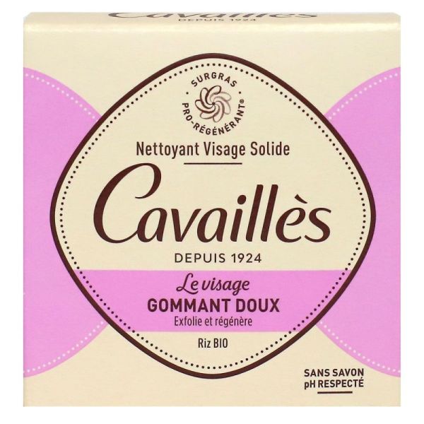 Rogé Cavaillès nettoyant visage solide gommant doux (70 g)