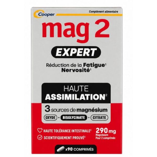 MAG2 - Expert Magnésium haute assimilation x90 comprimés