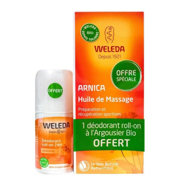 Huile de massage Arnica bio 200 ml + déodorant offert