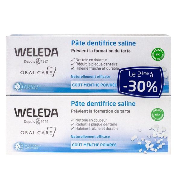 Weleda dentifrice saline Lot de 2