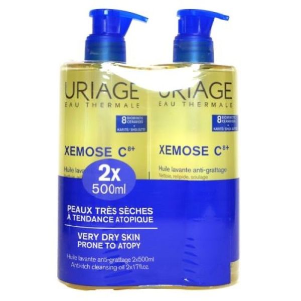Uriage huile lavante apaisante Xémose Lot de 2 (500 ml)