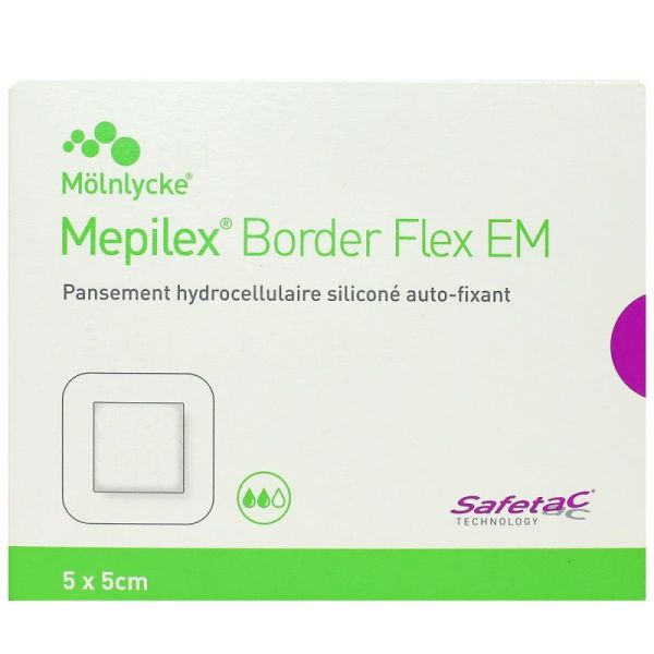 Mepilex pansements border flex EM (5 x 5 cm)
