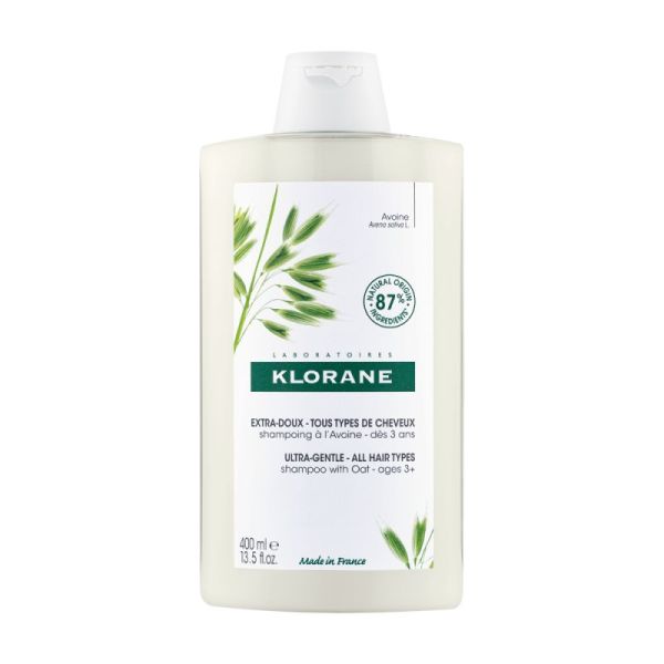 Klorane shampoing extra-doux à l'avoine (tous types de cheveux)
