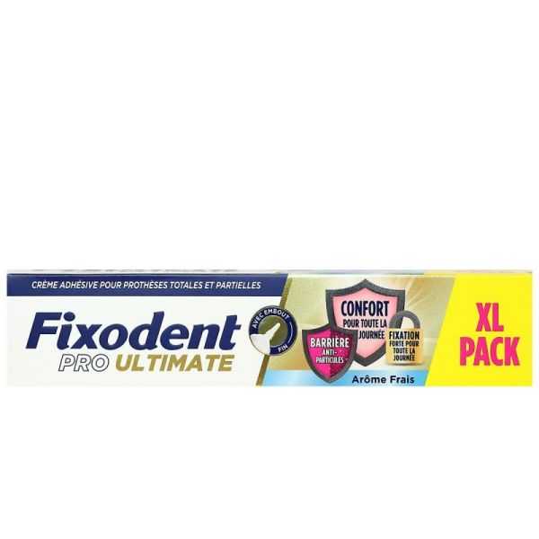 Fixodent Pro - Professionnel crème adhésive arôme frais pack XL 57g
