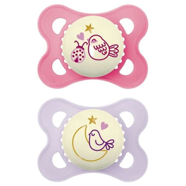 Sucettes nuit Mam Original 2-6 mois x2