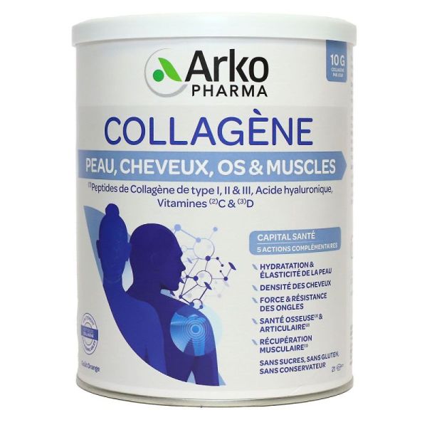 Arkopharma collagène peau, cheveux, os et muscles (260 g)