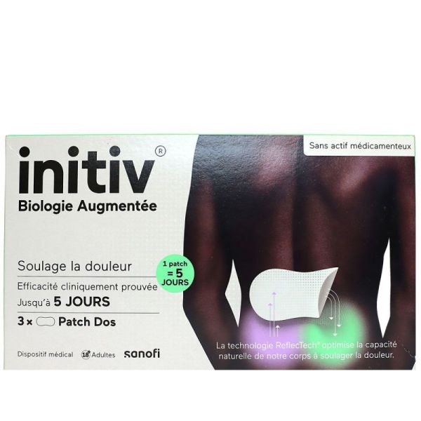 Sanofi Initiv® patch dos anti-douleur (x3 unités)