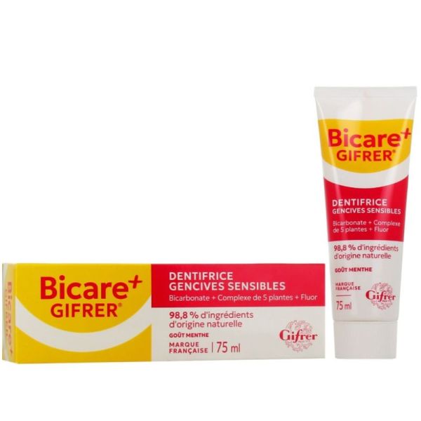 Gifrer Bicare plus dentifrice gencives sensibles x75ml