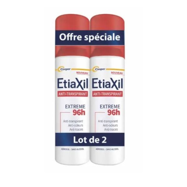 Anti-transpirant extreme 96h aérosol 2x150ml
