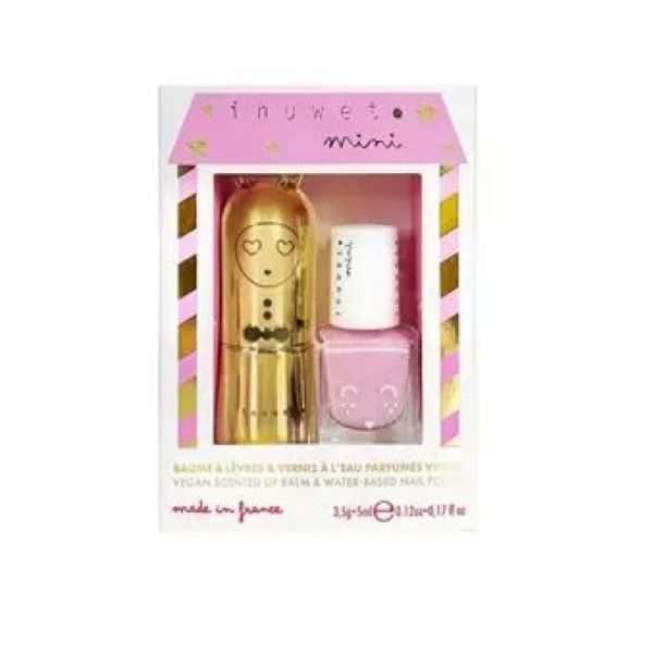 Inuwet - Coffret Baume à lèvres & Vernis à l'eau cheesecake pastèque