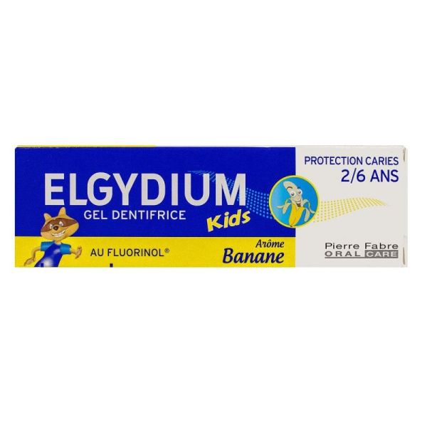 Elgydium dentifrice protection caries kids arôme banane (2-6 ans)